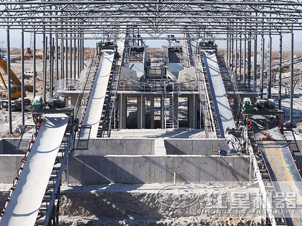 河北某環(huán)保制砂生產線現(xiàn)場3