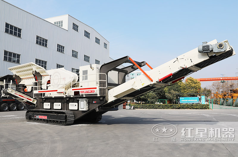 時產200噸移動碎石機移動靈活，快速作業