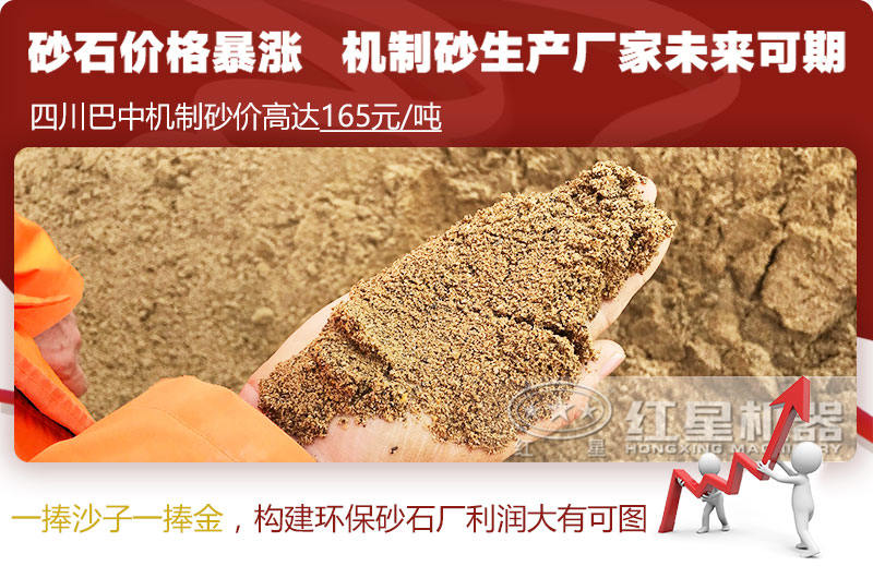 機制砂價格上漲，合理構(gòu)建環(huán)保砂石廠更賺錢