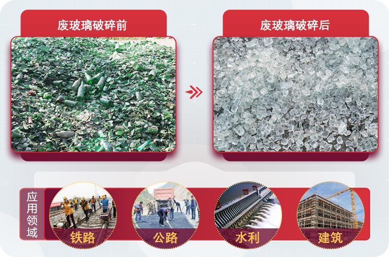 廢玻璃粉碎后用途廣,供不應求 廢玻璃粉碎后用途廣,供不應求