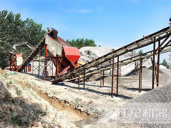 砂石料生產(chǎn)現(xiàn)場 砂石料生產(chǎn)現(xiàn)場