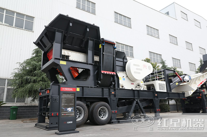 大型顎式移動石子破碎機 大型顎式移動石子破碎機