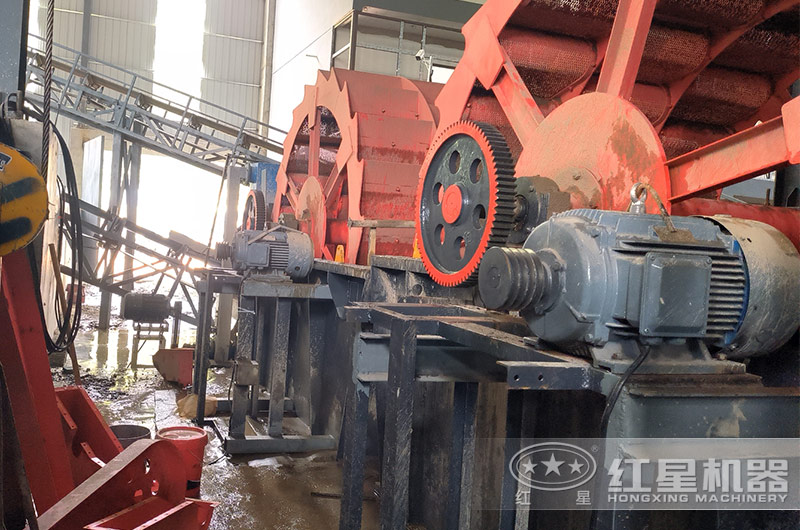 水輪洗沙現場 水輪洗沙現場