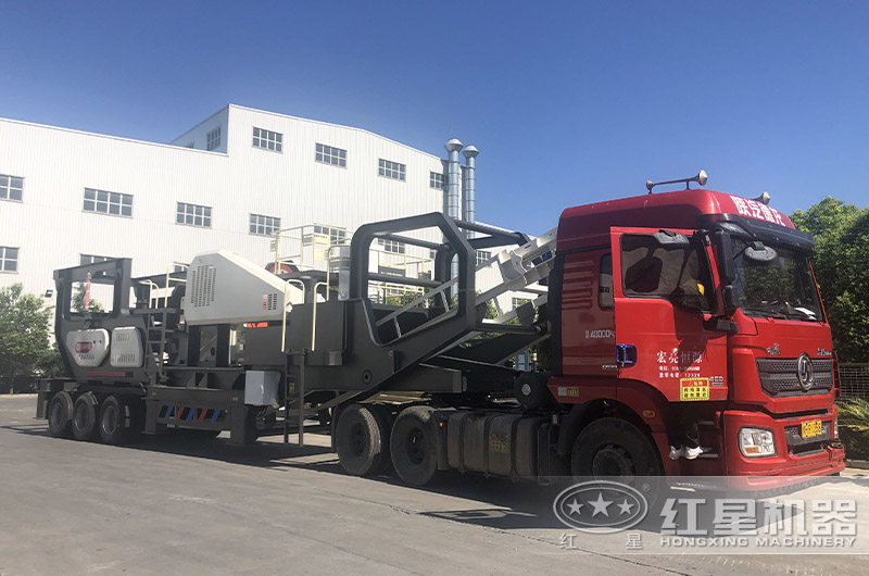 流動石子機發貨現場 流動石子機發貨現場